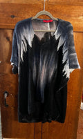 Black and Blue Krimson Klover Poncho, M