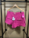 Strawberry Ice Buddy Love NWT Mae Tweed High Waist Shorts, XL