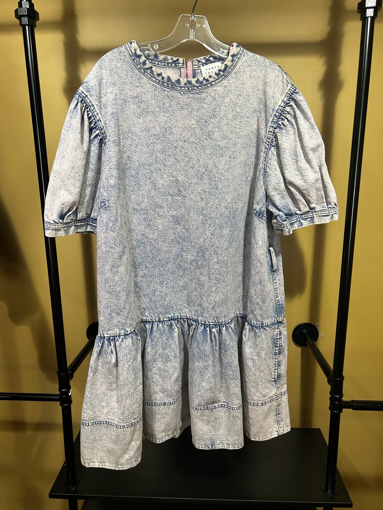 Acid Wash Tanya Taylor  Denim Dress, 16