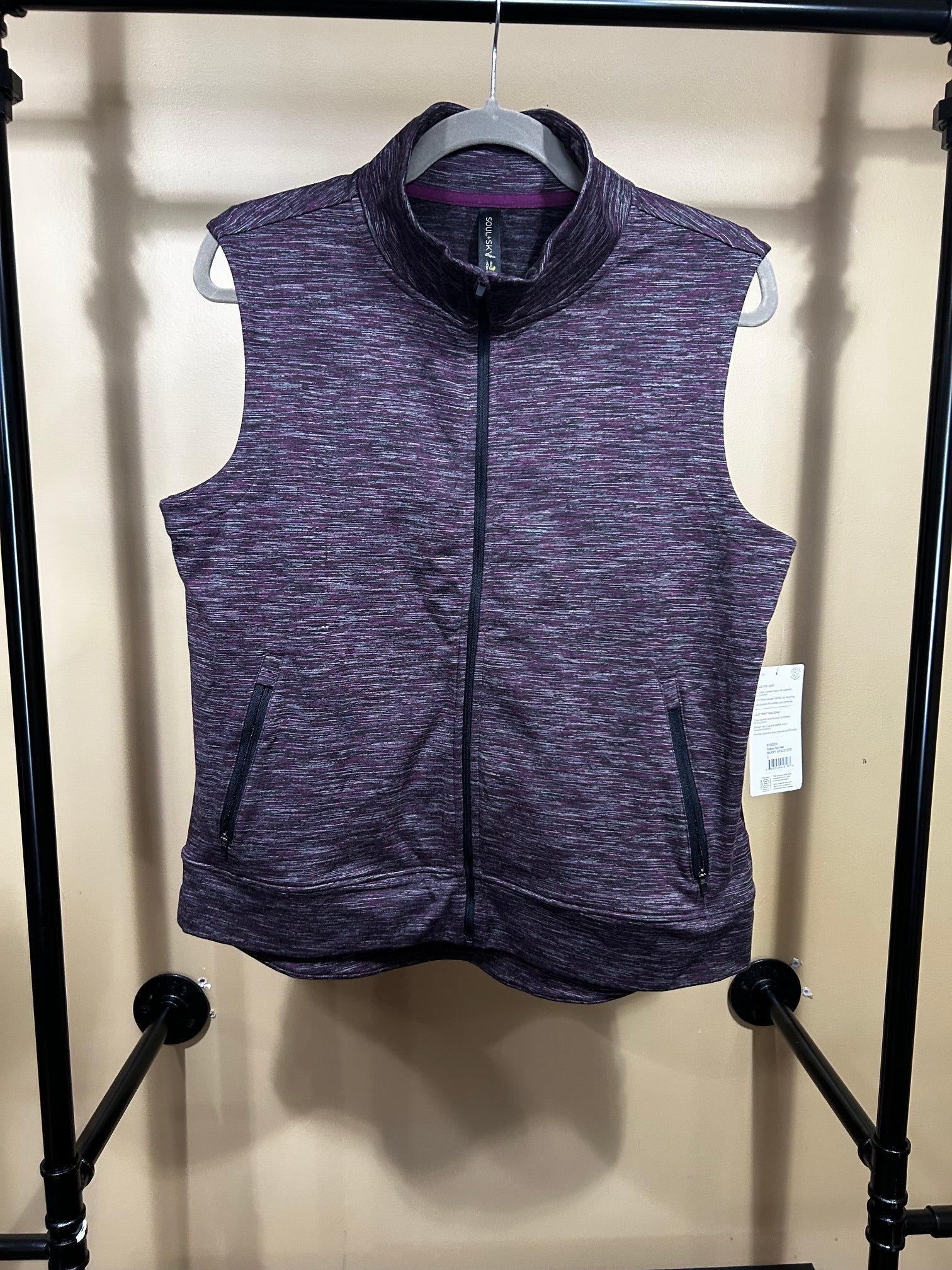 Berry Soul + Sky Space Dye Vest, L