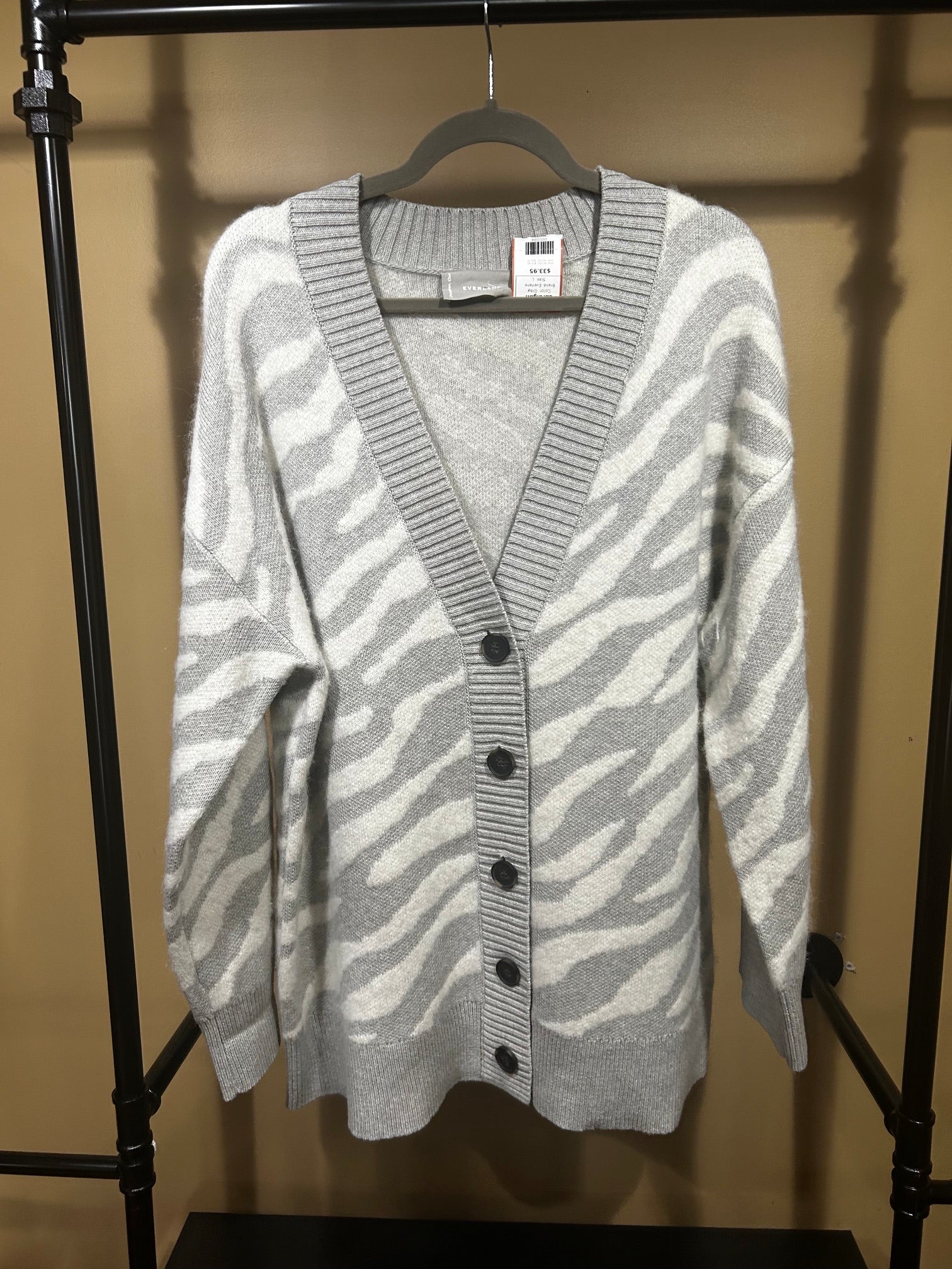 Gray Everlane Cardigan, L