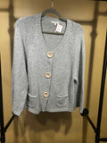 Gray Harve Benard Cardigan, L