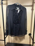 Black Coldwater Creek  Blouse, L