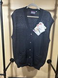 Black Print Norwegian Designs Sweater Vest, L