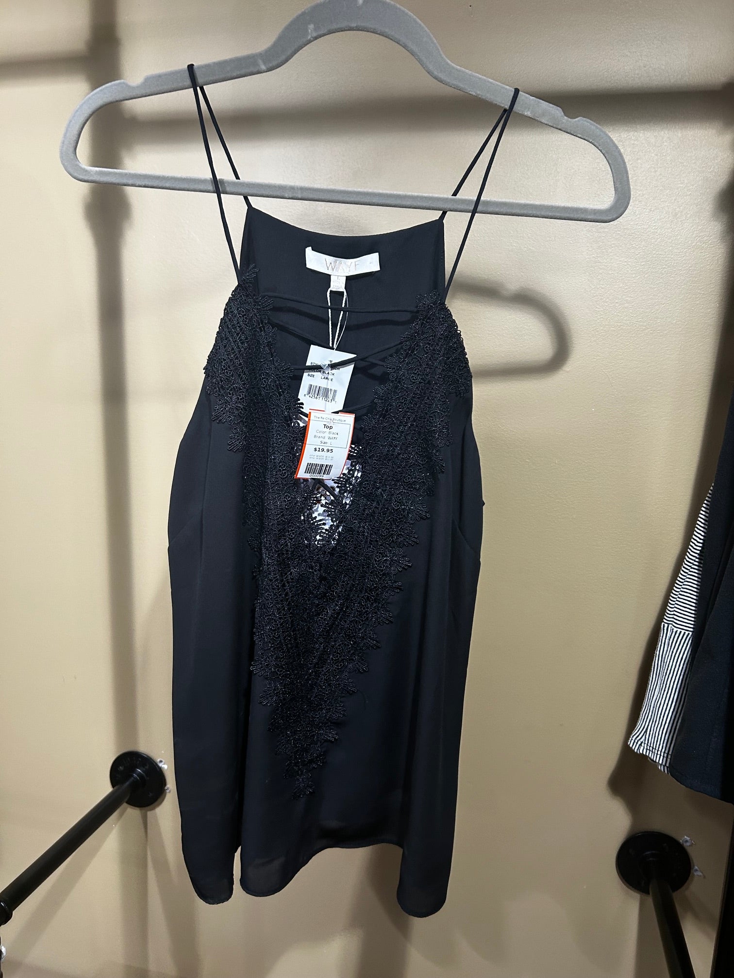 Black WAYF Top, L
