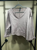 Light Brown ALYA Top Made in USA, M