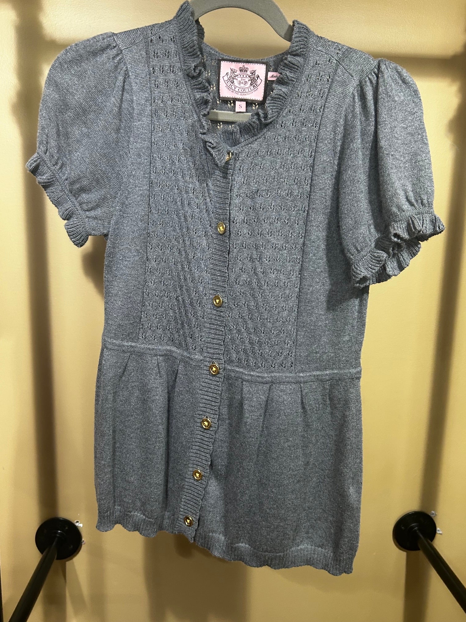 Gray Juicy Couture Sweater Top, S