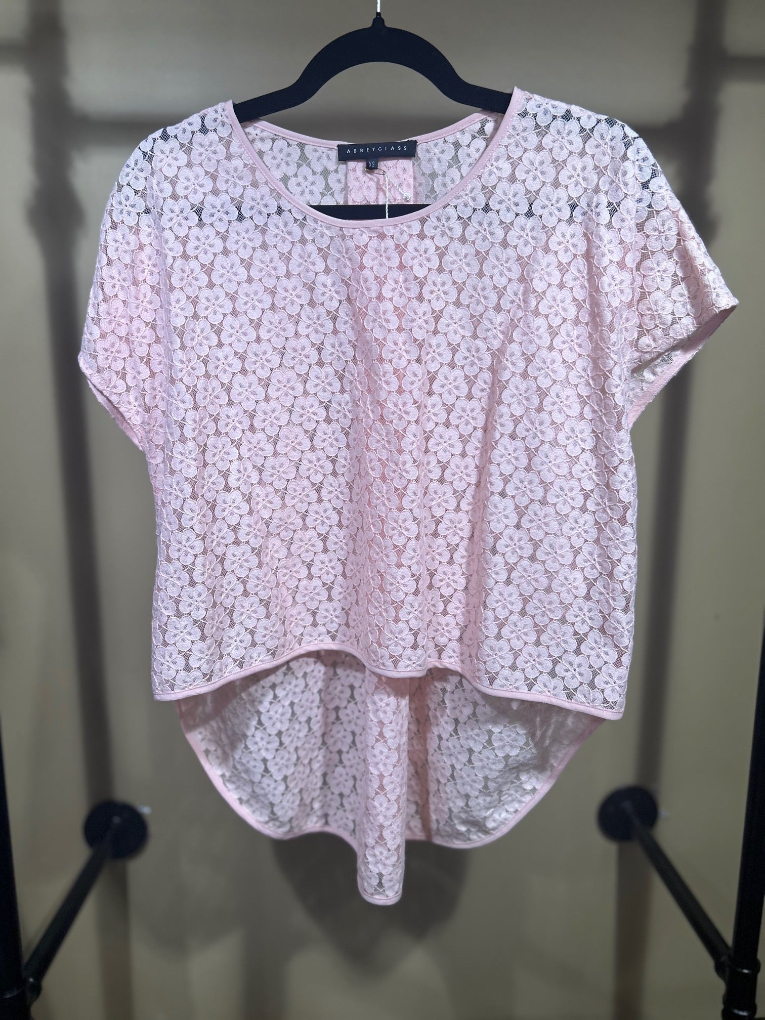 Peach Abbey Glass NWOT Top, XS