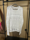 White beachlunchlounge Summer Sweater, S