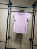 Pink Gap Flutter Sleeve Top, L