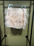 Pink Wells Grace Feathered Skirt, L