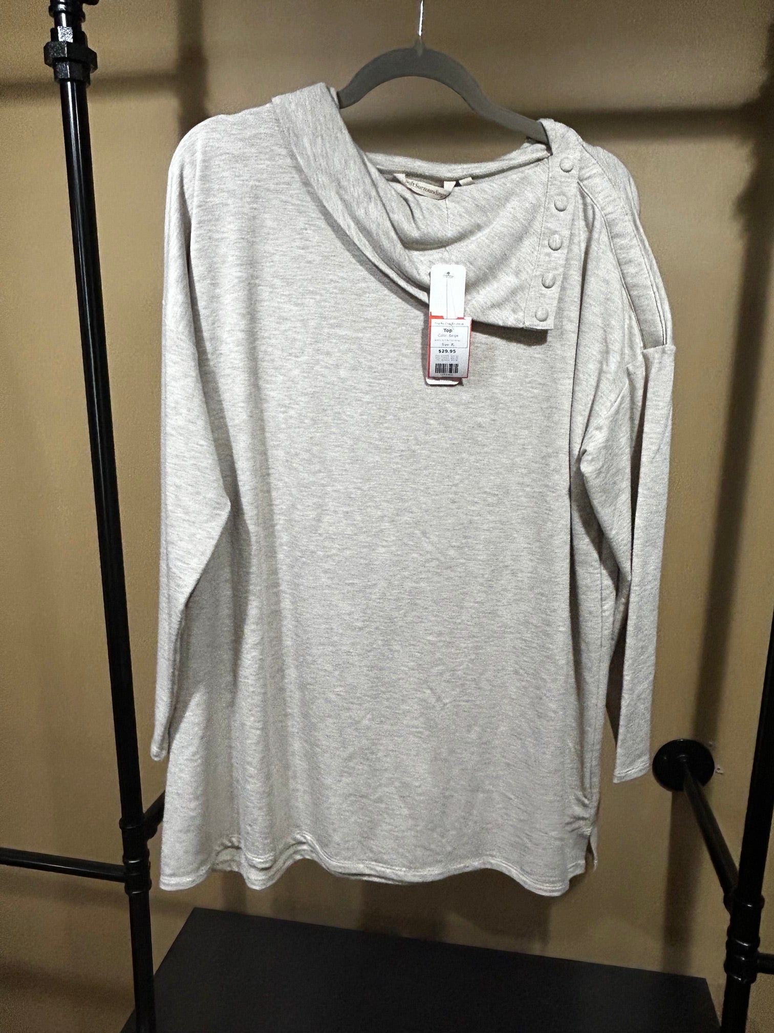 Beige Soft Surroundings Top, XL
