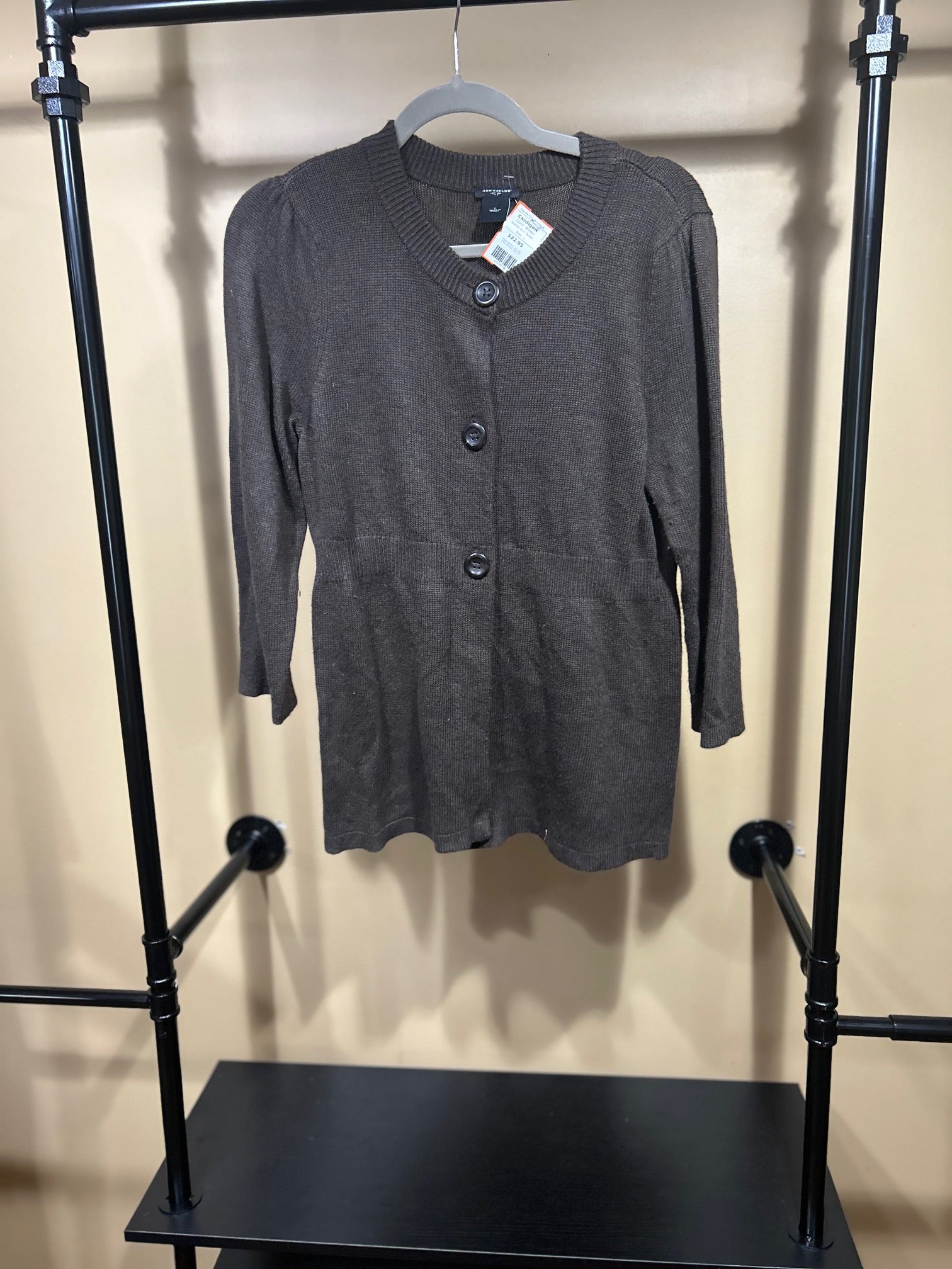 Brown Ann Taylor Cardigan, L