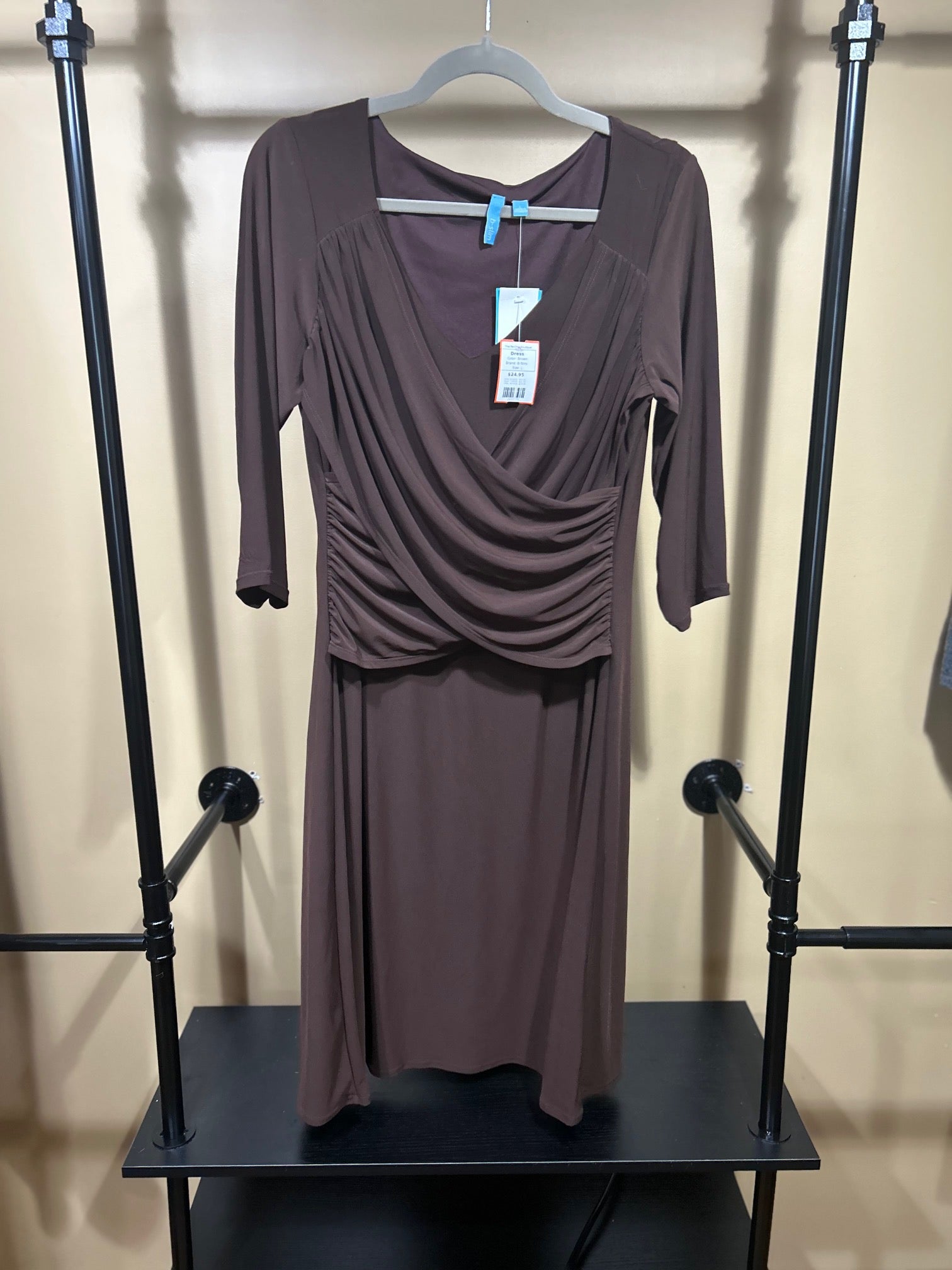 Brown B-Slim Dress, L