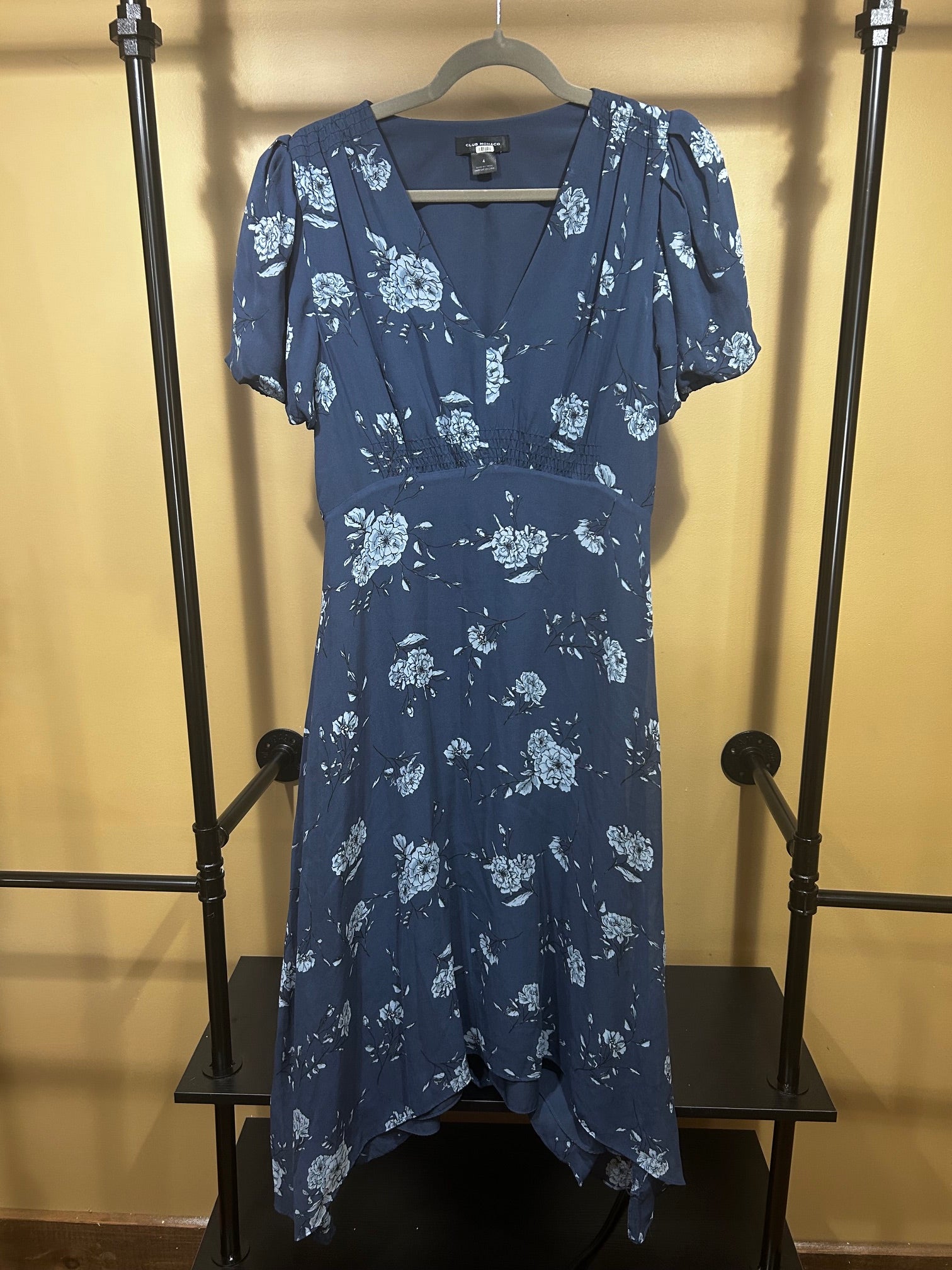Blue Club Monaco Asymmetrical Floral, 4