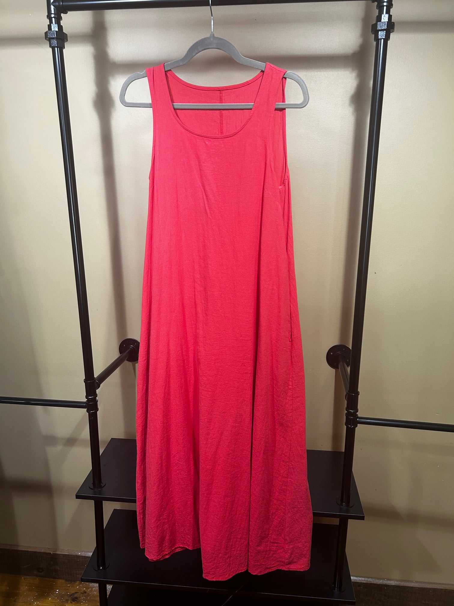 Coral Chou Yatou Cotton Dress, M