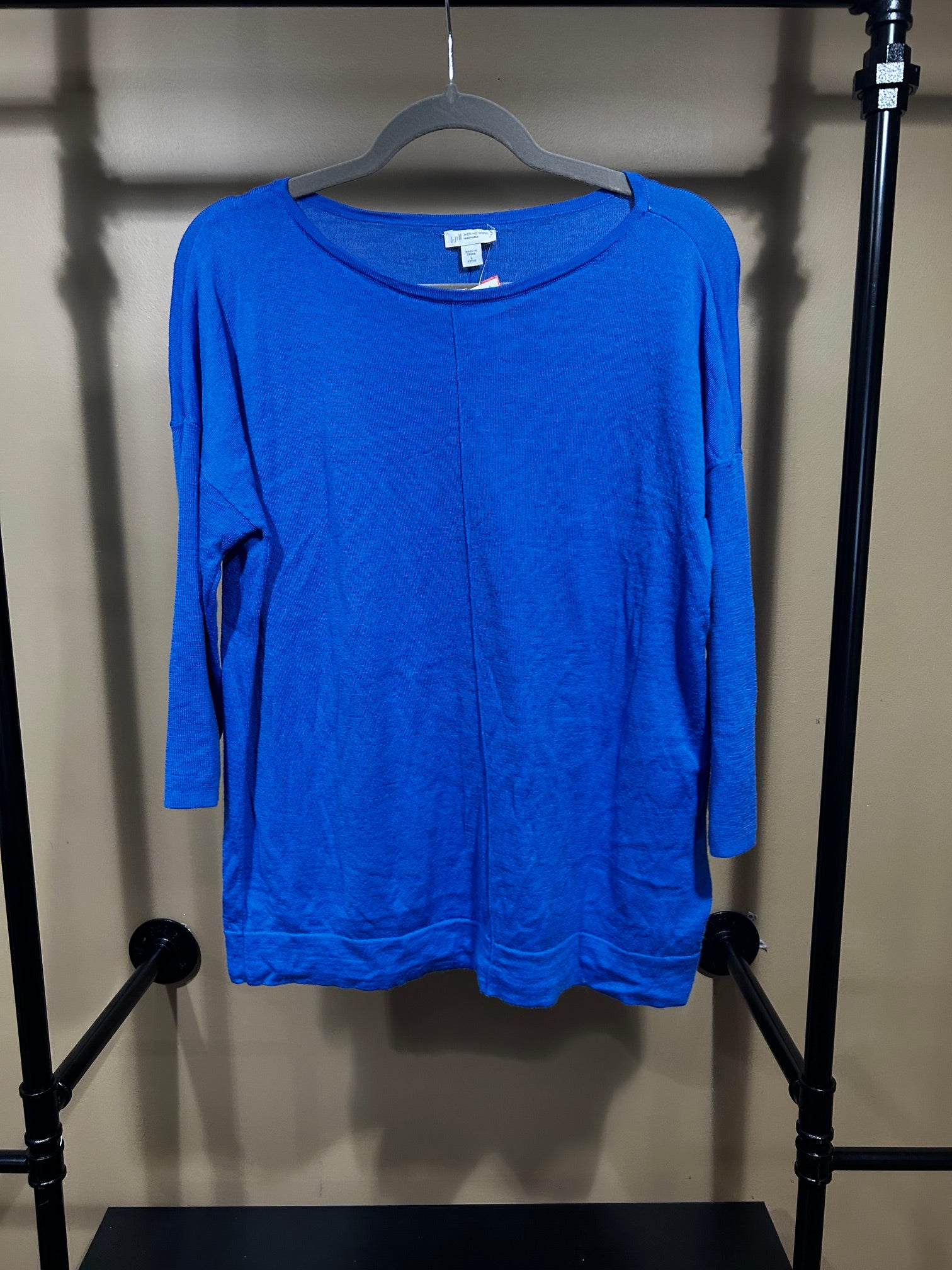 Blue J.Jill Merino Wool Sweater, L