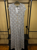 Blue and Brown Three Bird Nest Romper, L