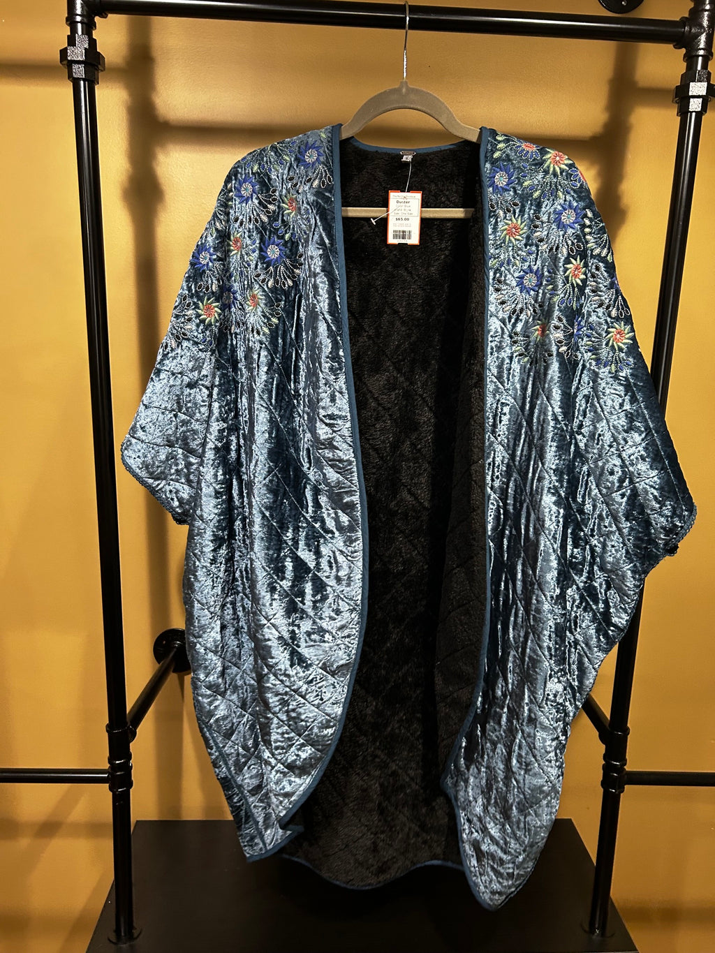 Blue Bl_nk Duster, One Size