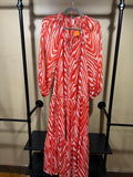 Orange Print MNG Dress, 0