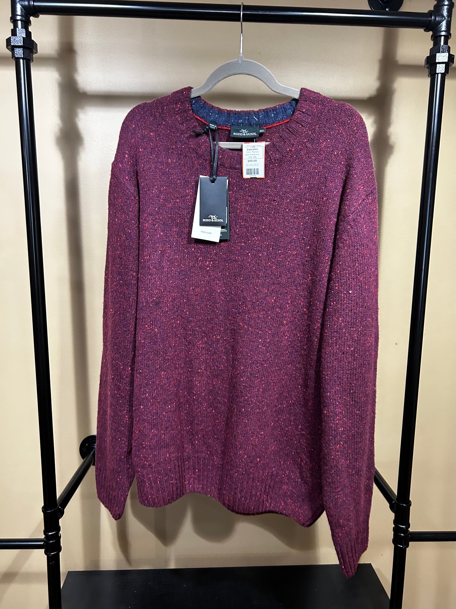 Maroon Rodd & Gunn Sweater, XXL