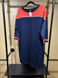 Blue and Orange Mademoiselle St. James Dress, 12