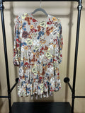 Brown Print Natural Life Mini Dress, M