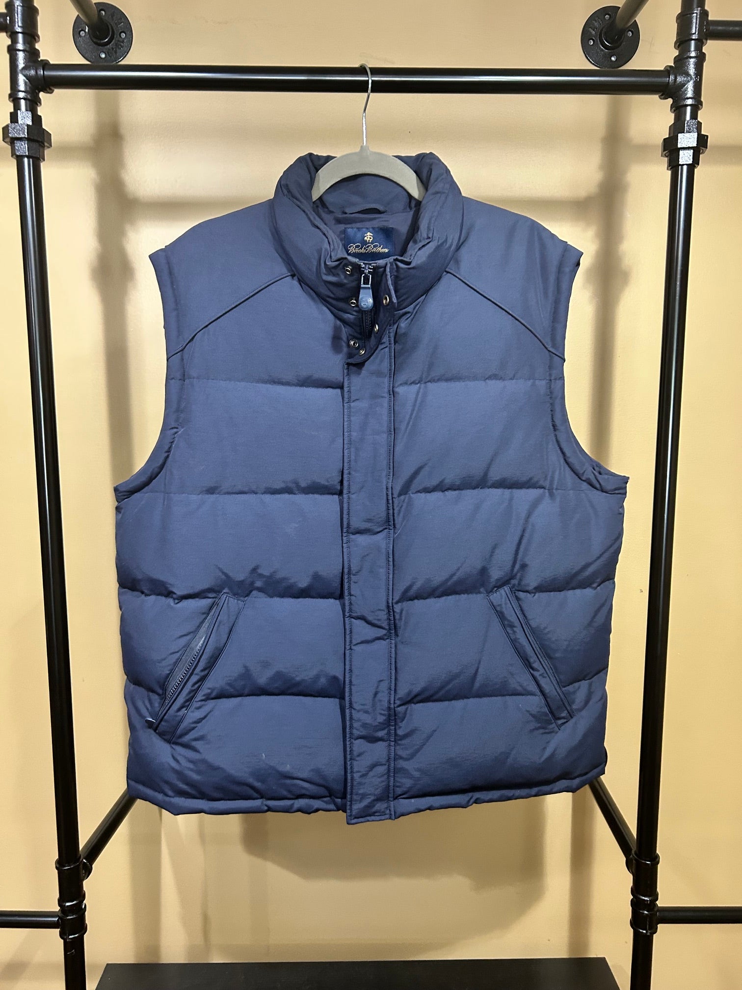 Navy Brooks Brothers Winter Vest Mens, M