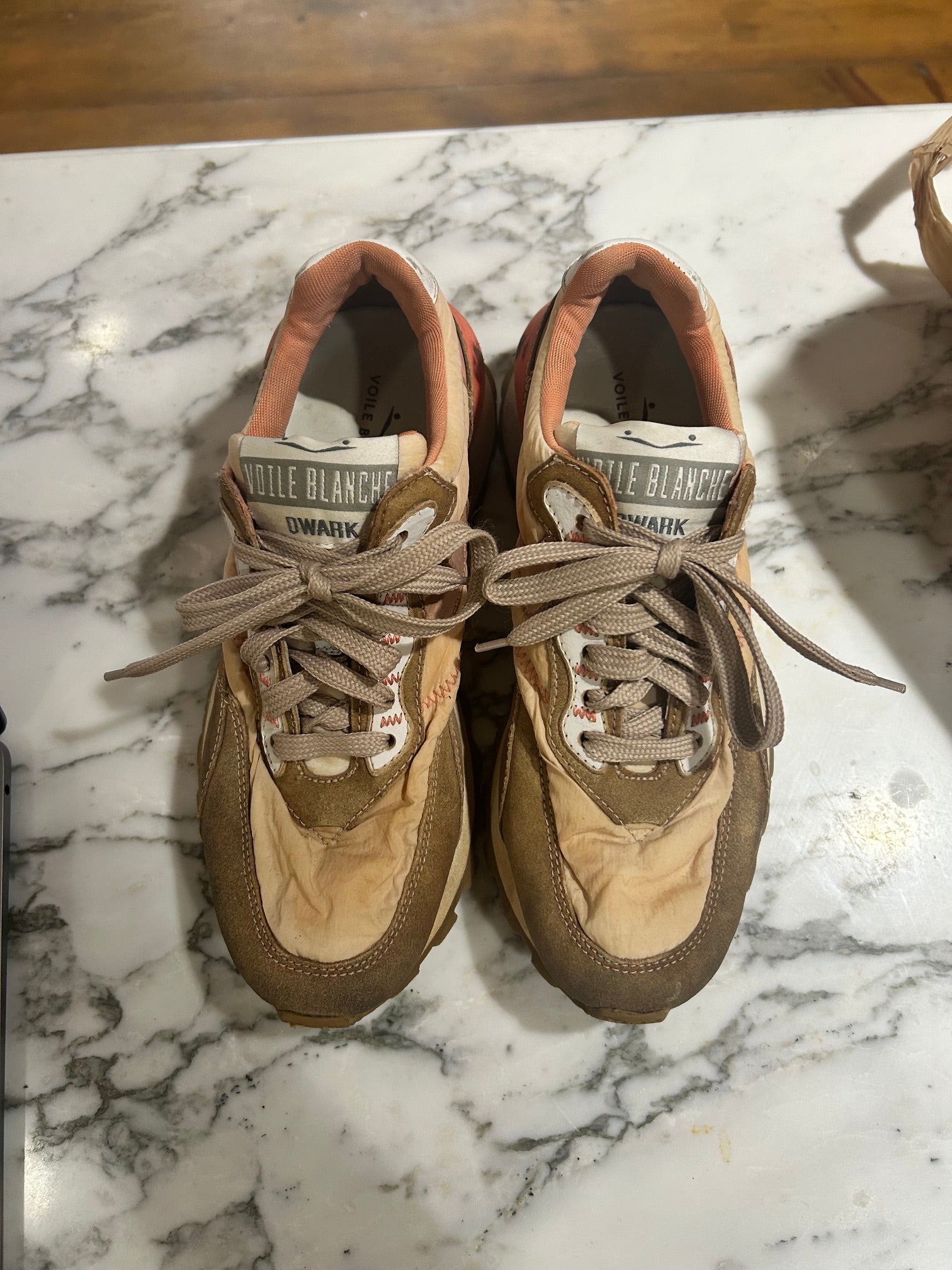 Tan Voile Blanche  Sneakers, 38