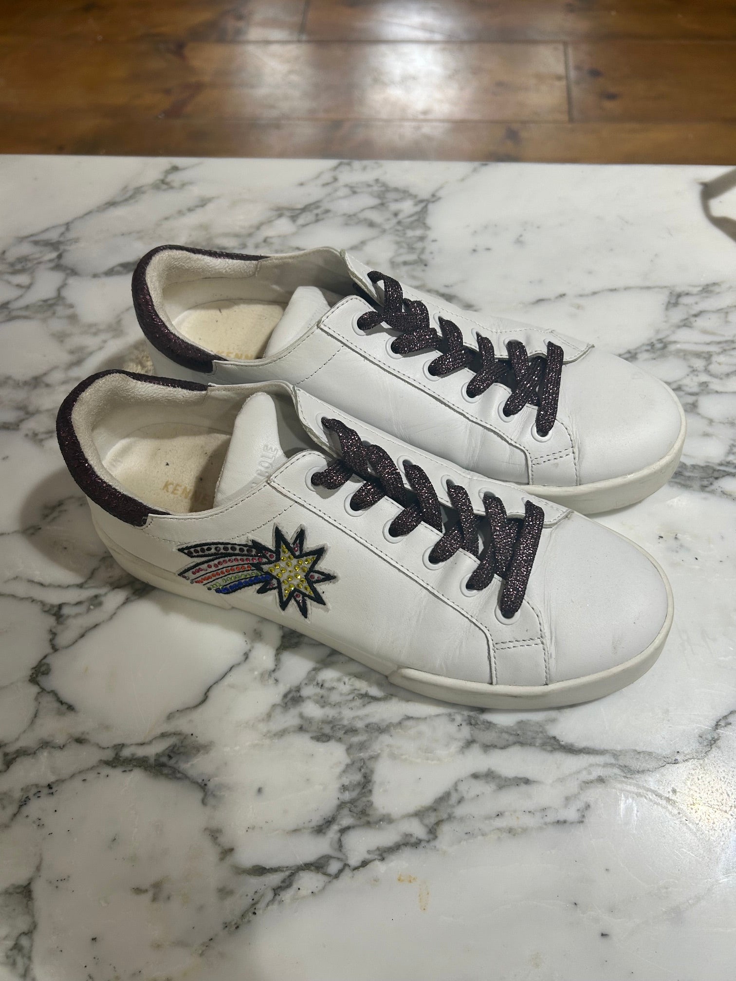 Off white  Kenneth Cole Tyler Space Sneakers, 8