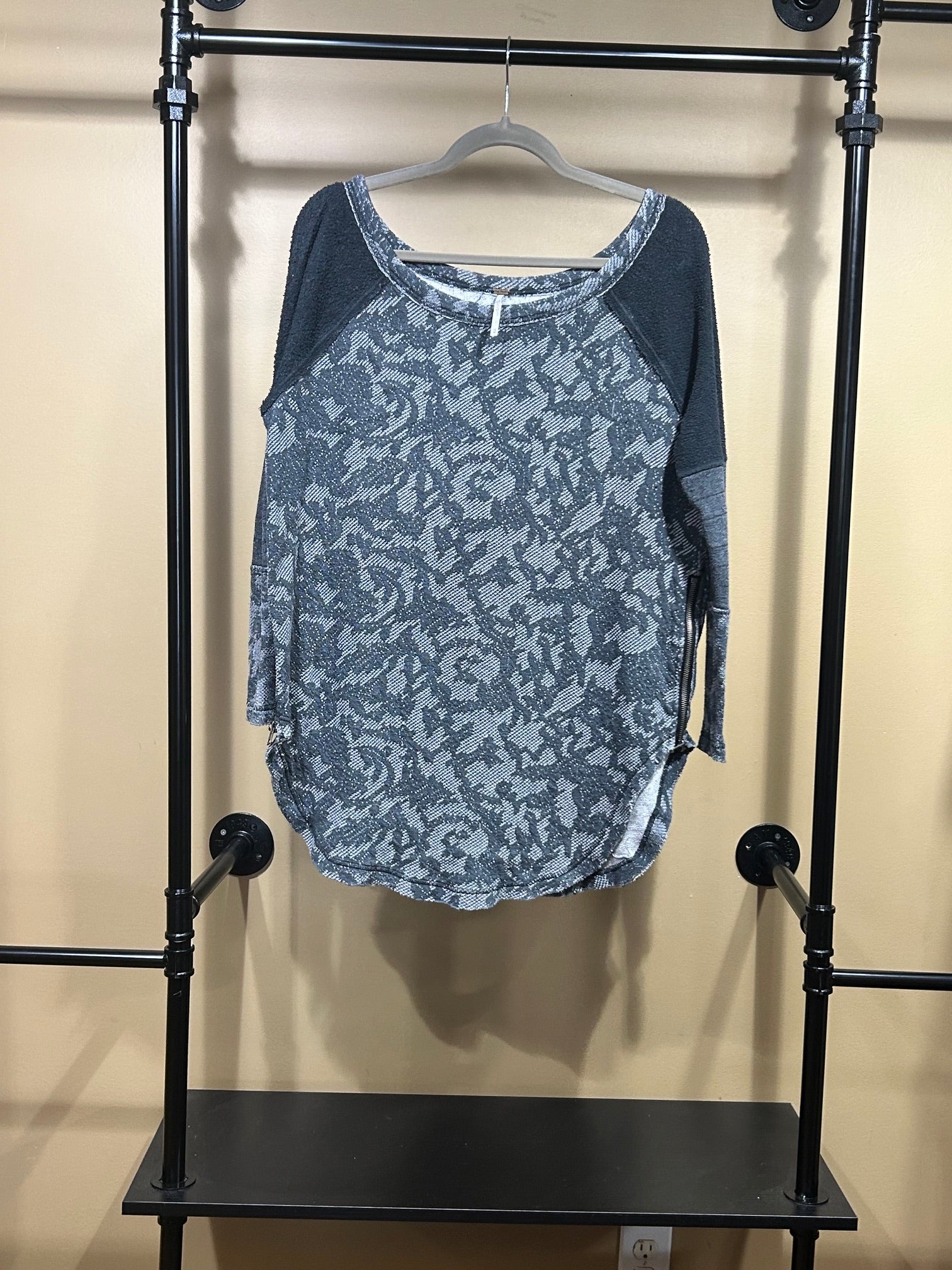 Gray Free People Top, XS