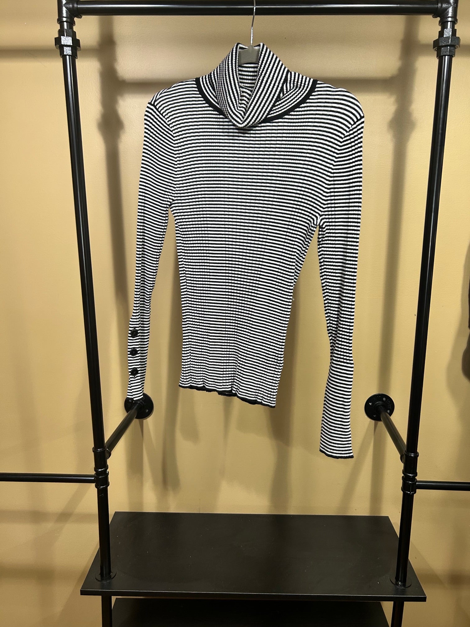 Black Striped Anthropologie NWOT Turtleneck, M
