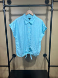Teal Talbots NWT Linen Top, L