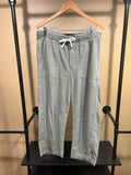 Green Denim Gap Pull-on Barrel Leg Jeans, L