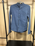Navy Everlane 100% Cotton Button Down Skirt, XS