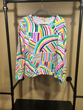 Multicolored Fresh Produce Pullover Top, XL
