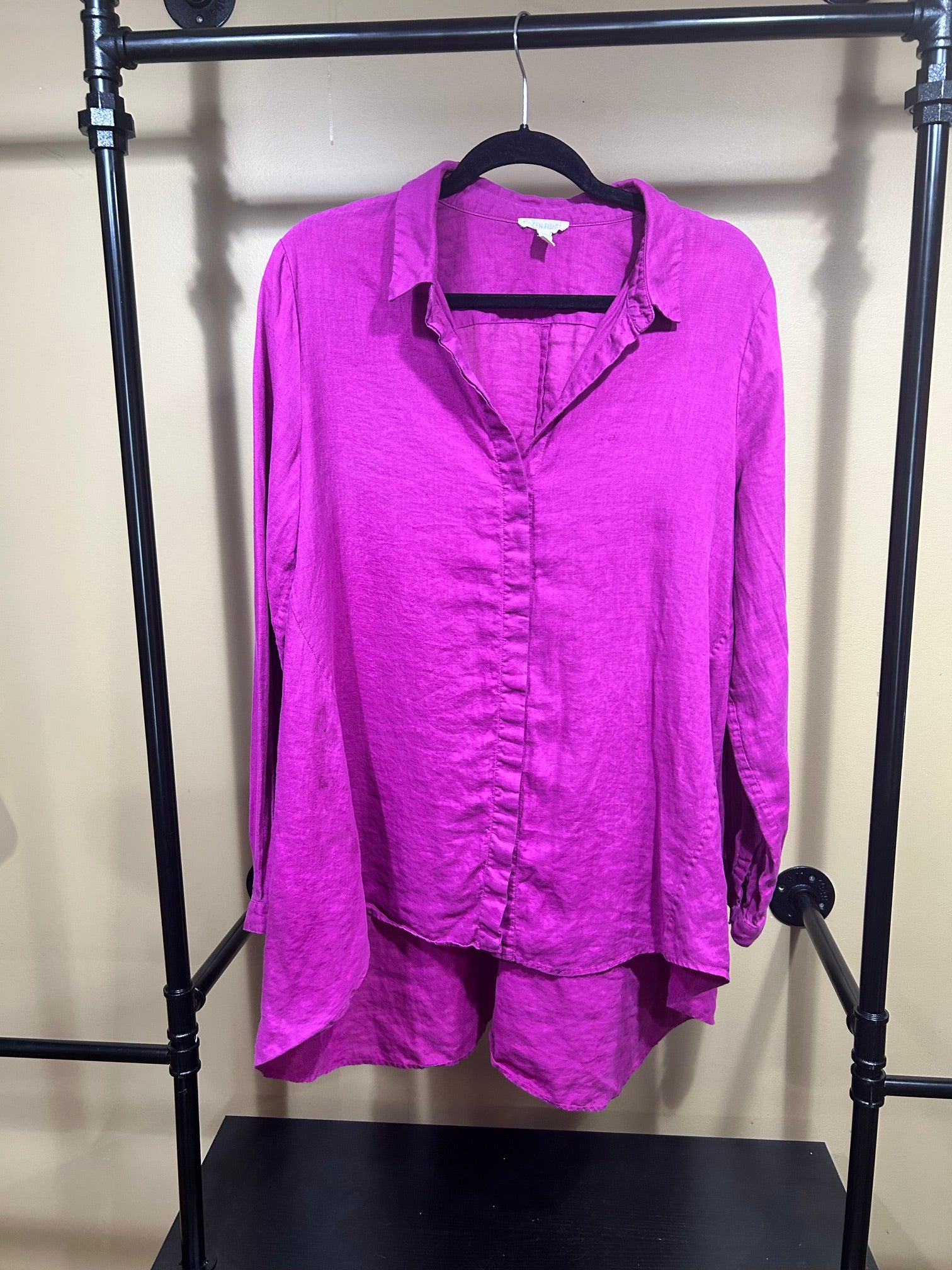 Fuscia Eileen Fisher Linen Tunic, M