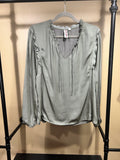 Sage Green Dolan Long-Sleeved Blouse, M