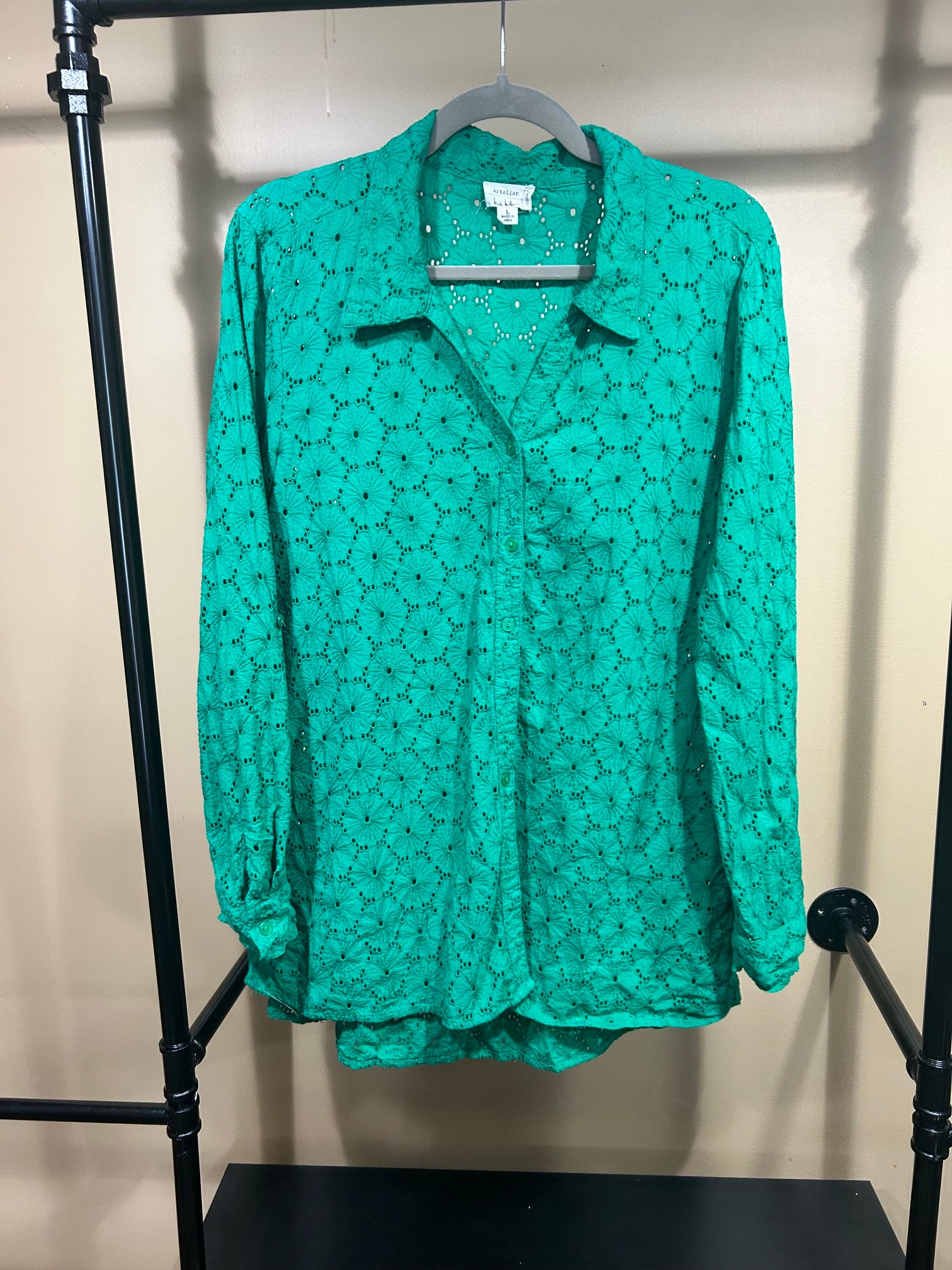 Green Artelier 100% Cotton  Top, L