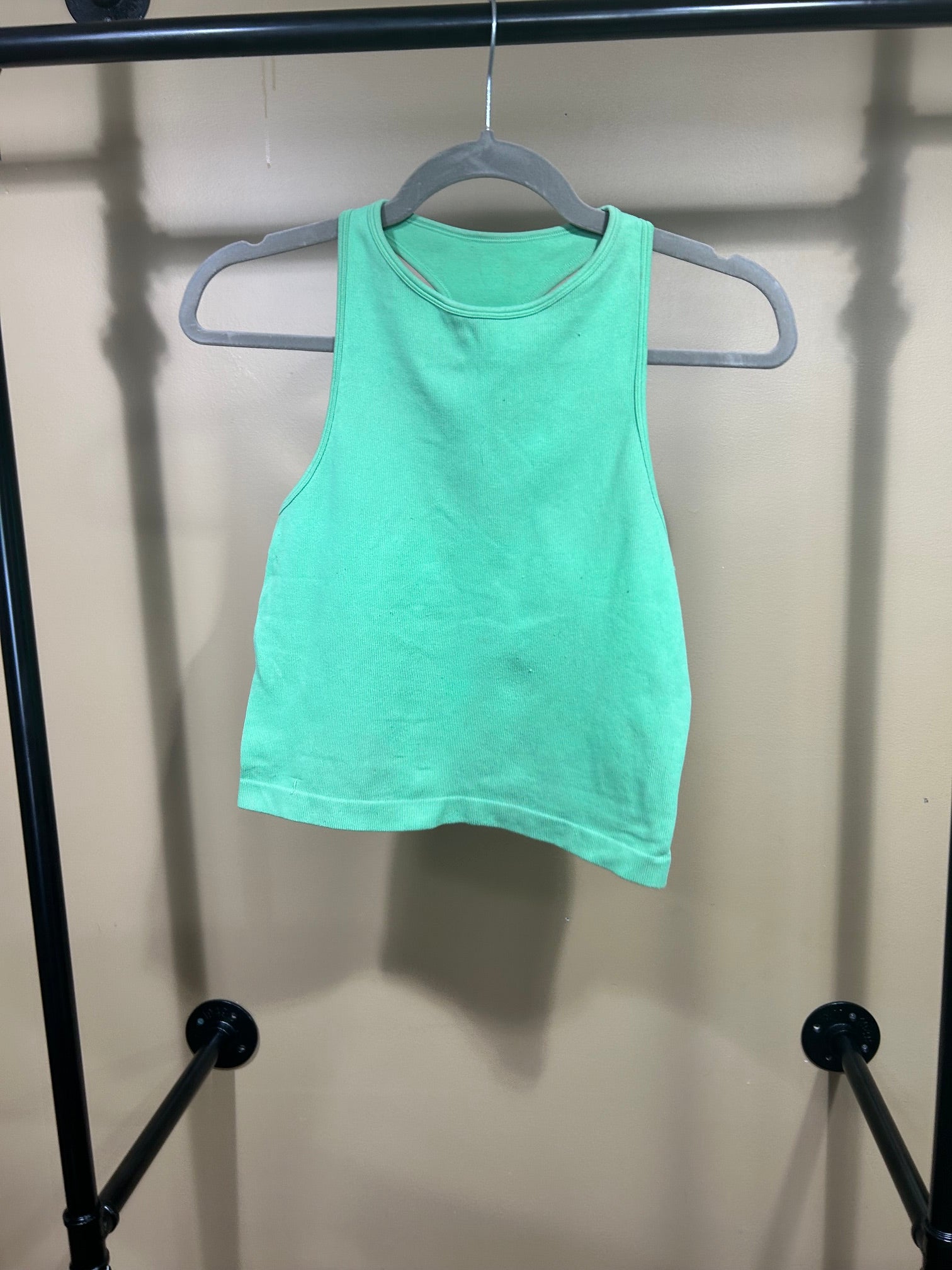 Green Free People Crop Top, M