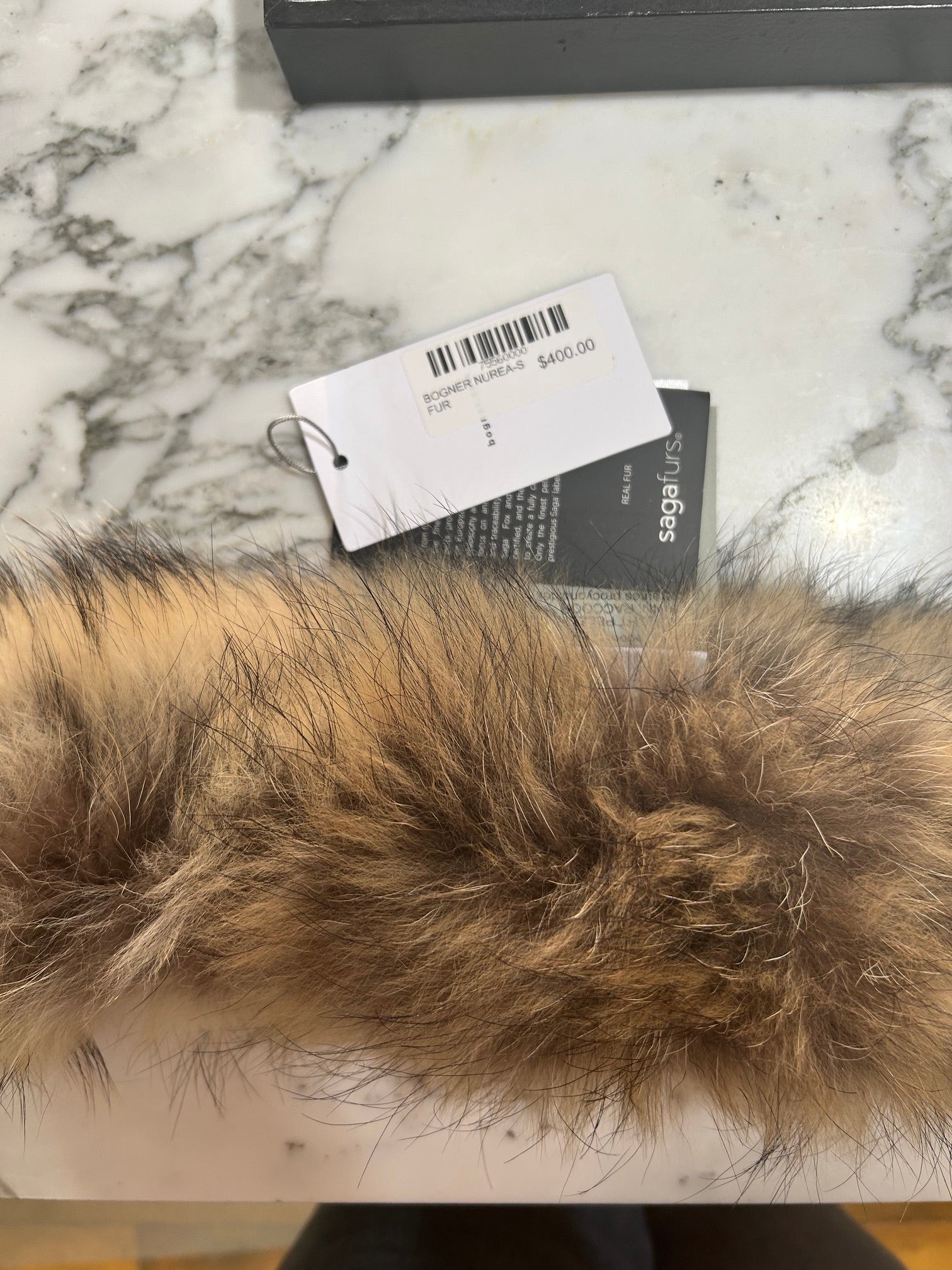 Finnraccoon Bogner 100% Finnish Raccoon Fur Trim $400, OS