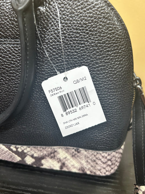 Black Coach NWT Mini Sierra Leather Satchel, OS