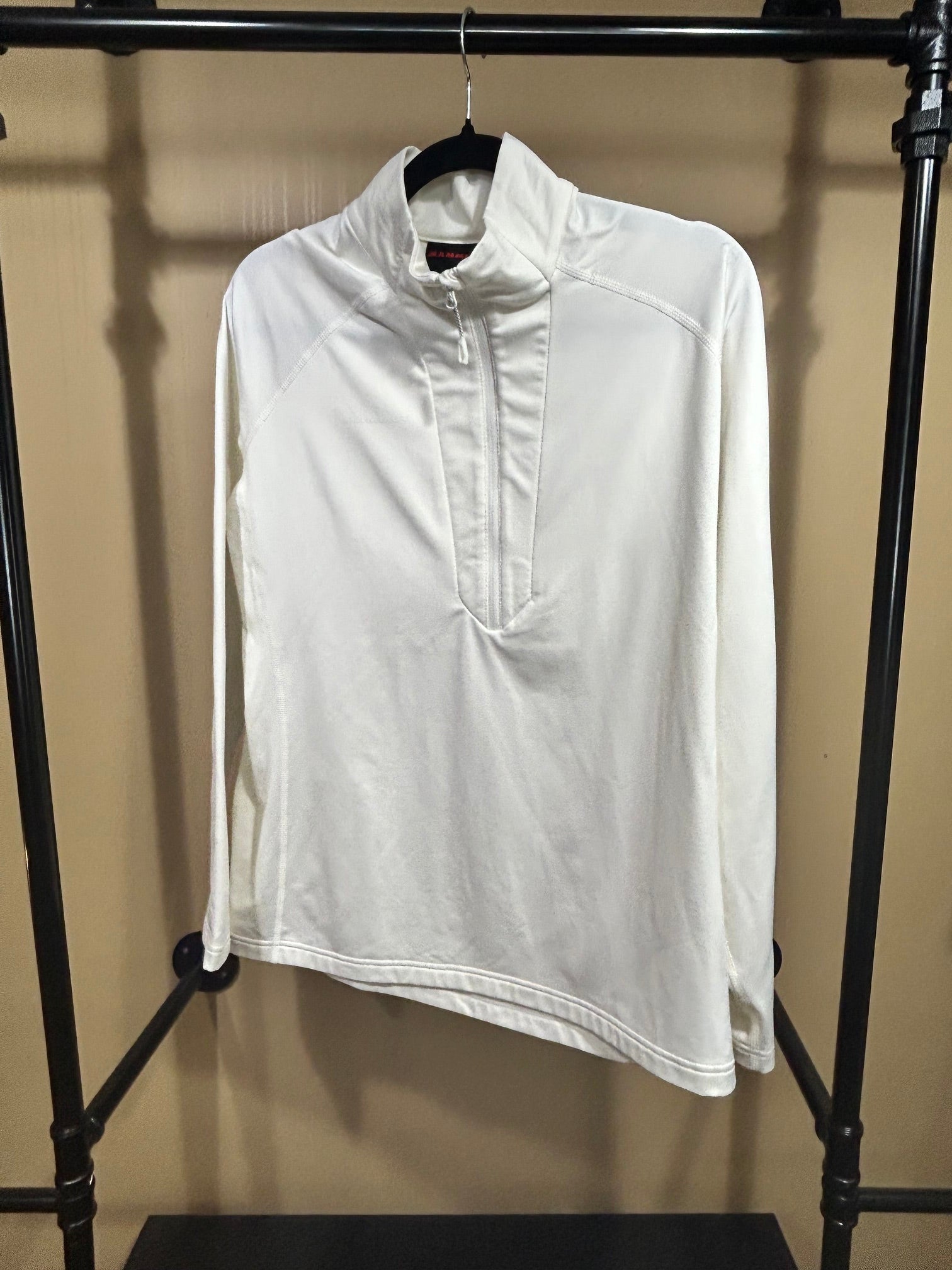 Cream Mammut Quarter Zip Top, L