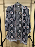 Black Print Max Studio NWOT Kimono, M