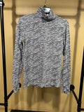 Black Print Athleta Spandex Top, M