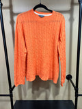 Orange Alashan 100% Cashmere Sweater, XL