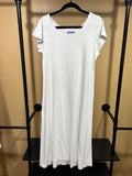Light Blue P.Jamas 100% Pima Cotton Nightgown, M