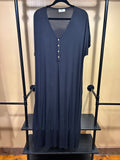 Black Dwell & Slumber Rayon/Spandex House Dress, OS