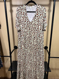 Leopard Print Dwell & Slumber Rayon/Spandex  House Dress, OS