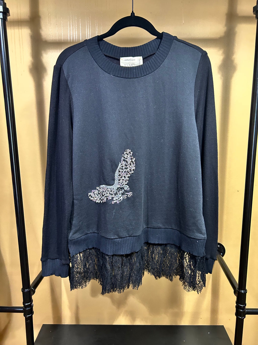 Black Artelier NWT Cotton Sweater, M
